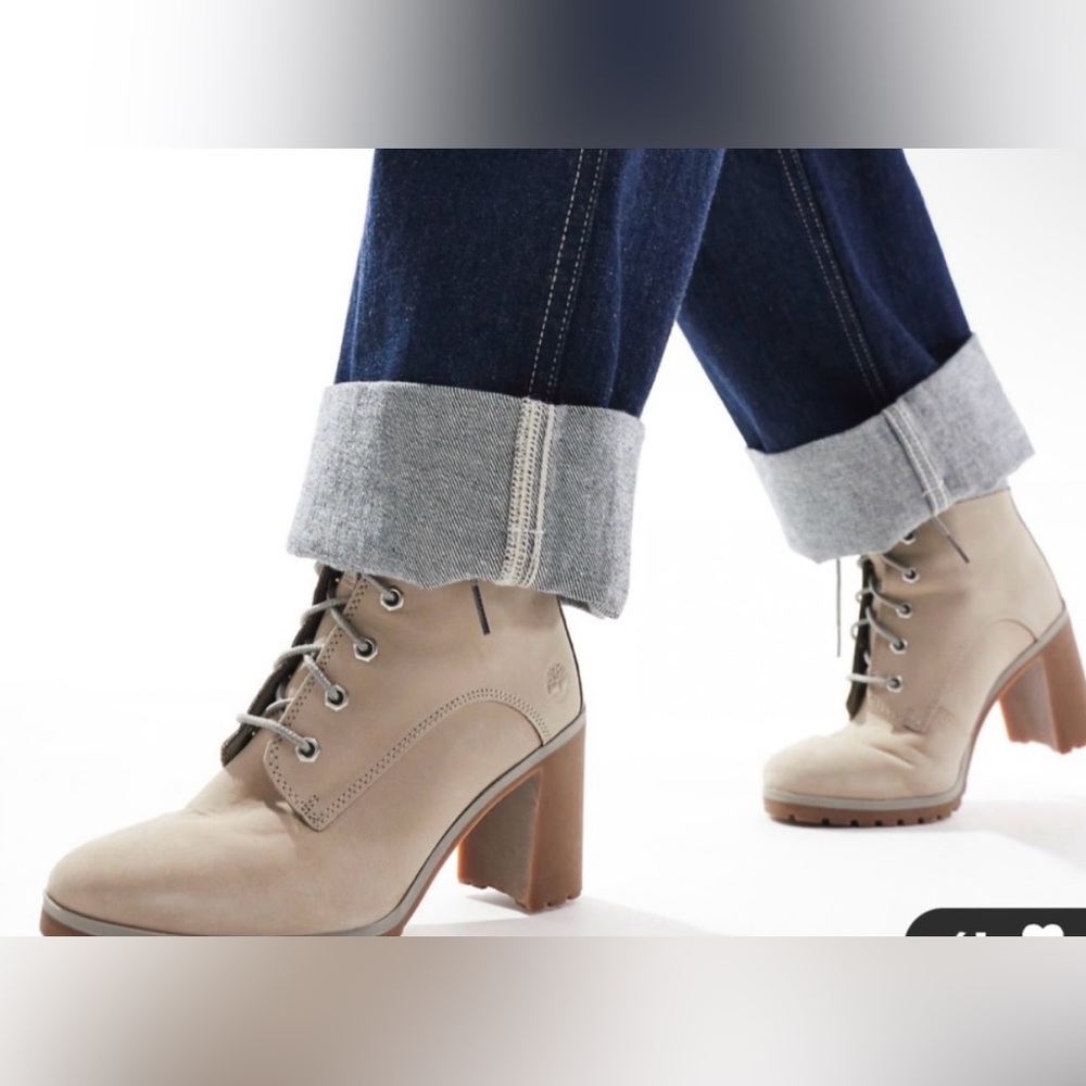 Timberland Allington 6 in boot light taupe nubuck mid lace up boots NWT 9 m/m - Picture 7 of 12